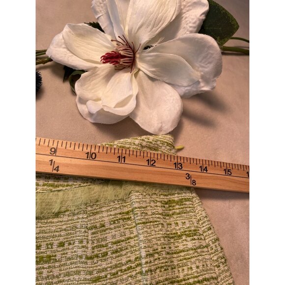 Vtg Alberto Makali Tweed Mermaid Pencil Skirt Ruffle Hem 2 Classic Y2K - Picture 3 of 11